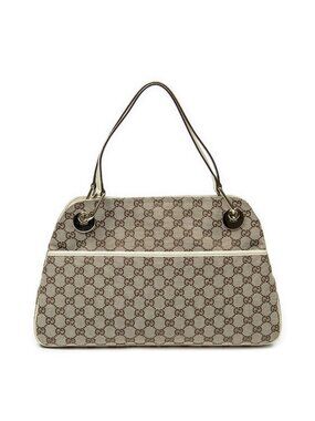 Gucci Eclipse to Ivory Beige GG Canvas Messenger Bag